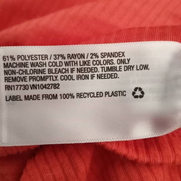 AVA & VIV CORAL/ORANGE CUT OUT TOP SZ.4X NWT. - Picture 8 of 8